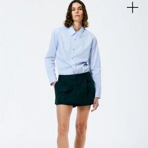 Tibi Arun Suiting Double Layer Mini Skort